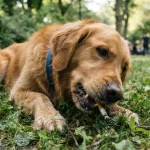 chien mange megot